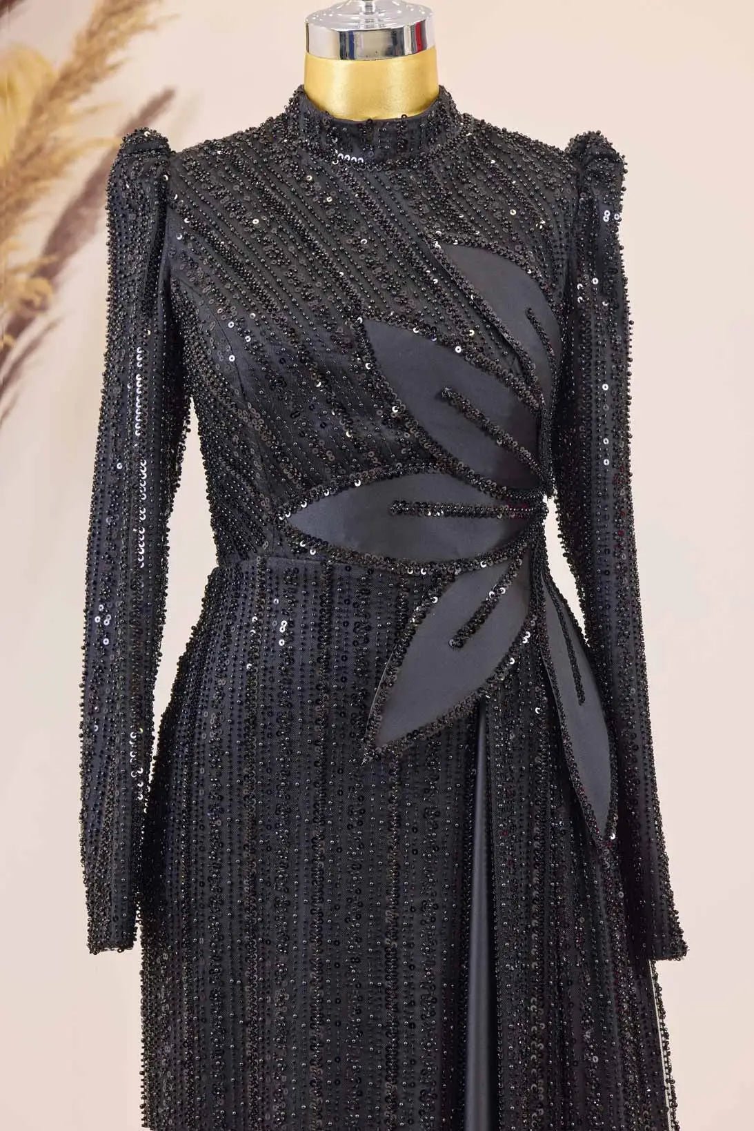 Berguzar Tesettür Abiye - FioraofDress - tesettur - abiye - Siyahh - 38 - hijab - evening - dress