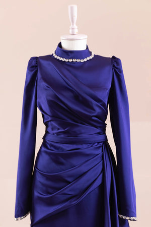 Beril Tesettür Abiye - FioraofDress - tesettur - abiye - SAX - 38 - hijab - evening - dress