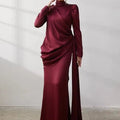 Buse Tesettür Abiye - FioraofDress - tesettur - abiye - 42 - BORDO - hijab - evening - dress