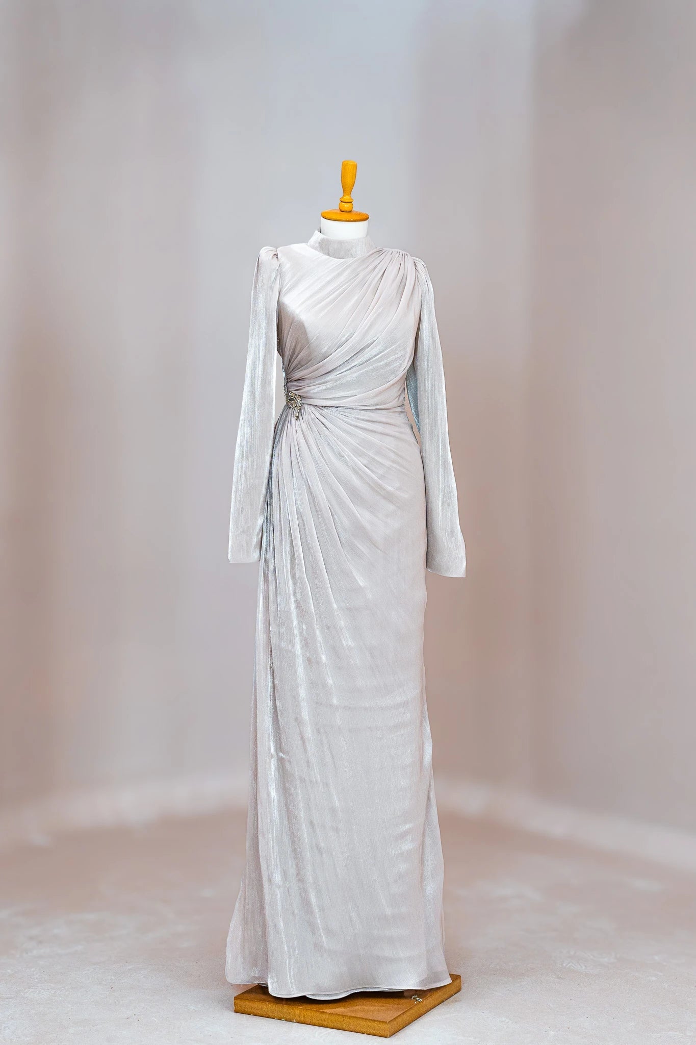 Camellia Tesettür Abiye - FioraofDress - tesettur - abiye - Ekru - 38 - hijab - evening - dress