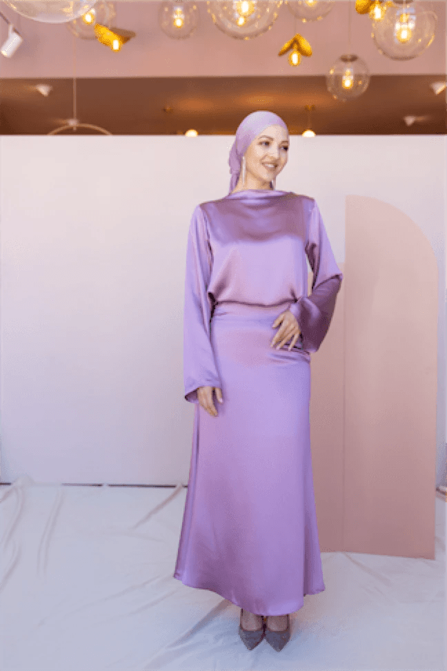Candida Tesettür Takım - FioraofDress - tesettur - abiye - 44 - LİLAA - hijab - evening - dress