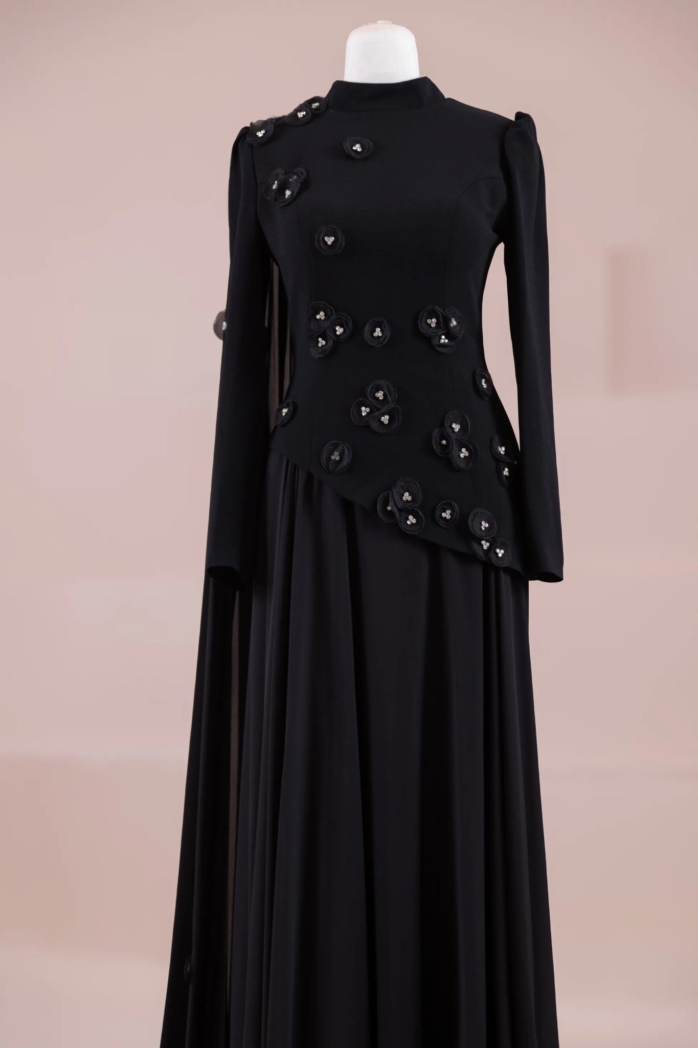 Çeliva Tesettür Abiye - FioraofDress - tesettur - abiye - Siyahh - 38 - hijab - evening - dress