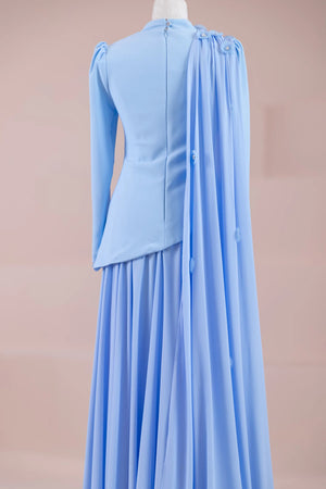 Çeliva Tesettür Abiye - FioraofDress - tesettur - abiye - Mavii - 38 - hijab - evening - dress