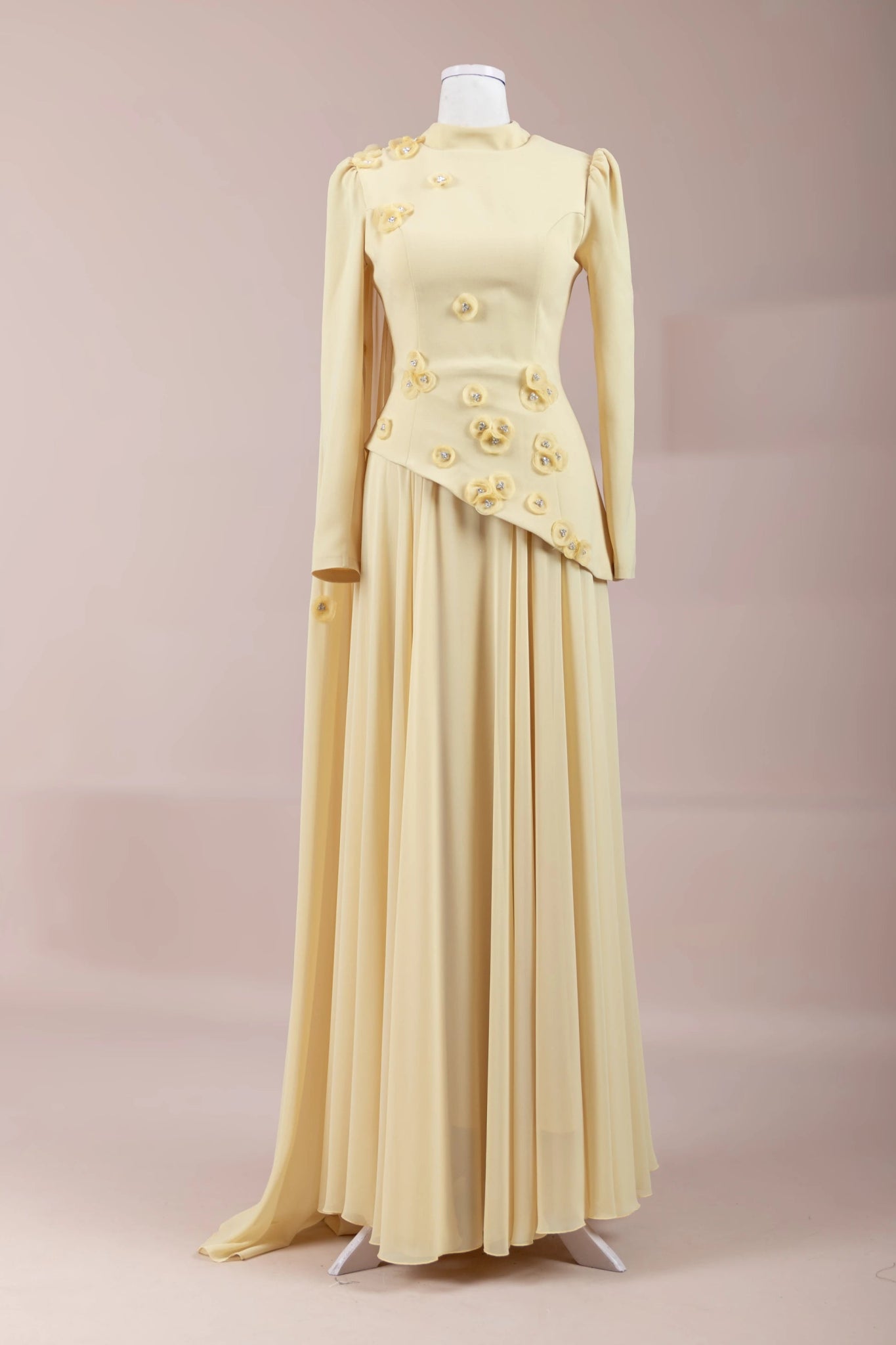 Çeliva Tesettür Abiye - FioraofDress - tesettur - abiye - Safran - 40 - hijab - evening - dress