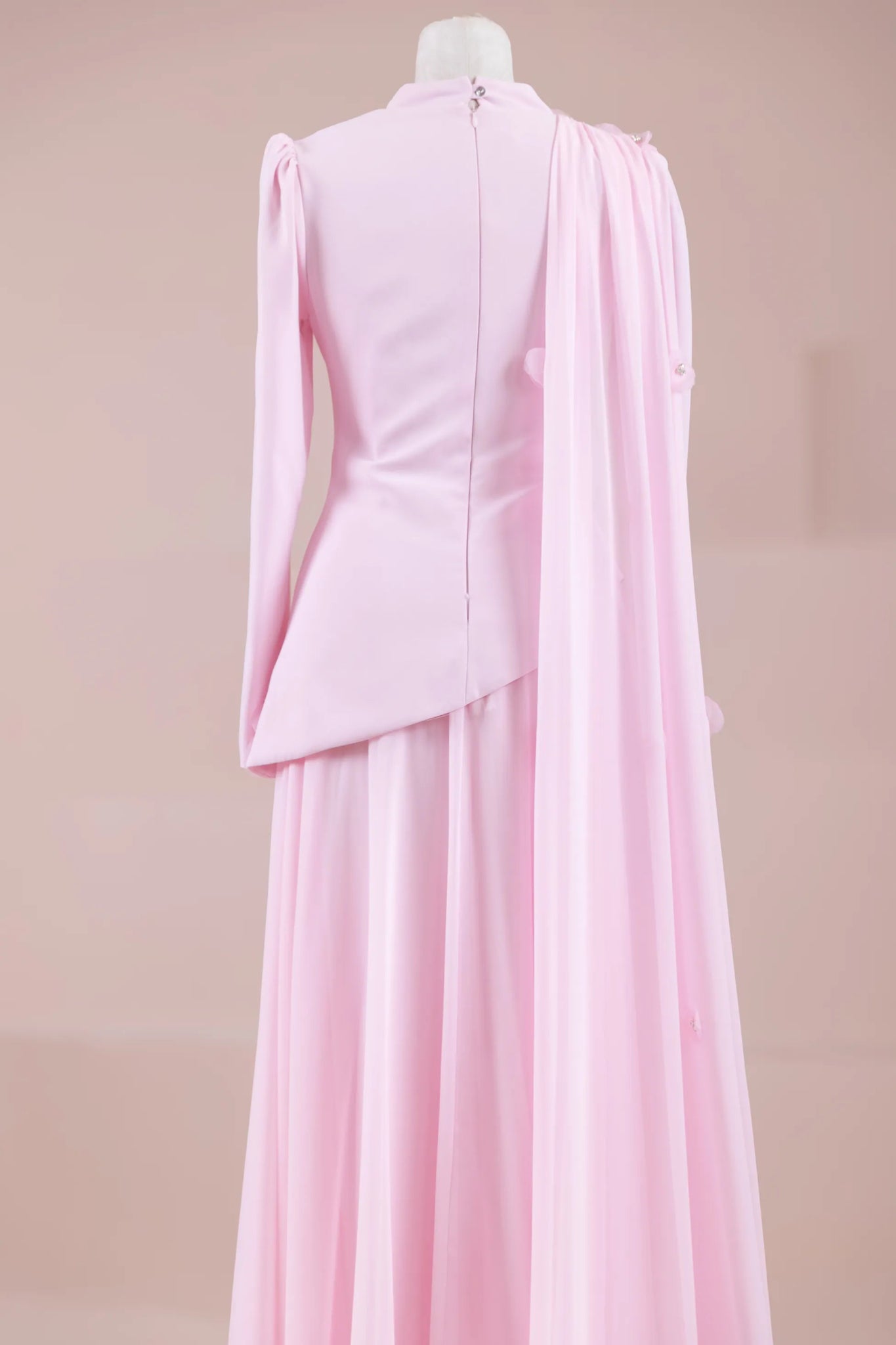 Çeliva Tesettür Abiye - FioraofDress - tesettur - abiye - PEMBE - 38 - hijab - evening - dress