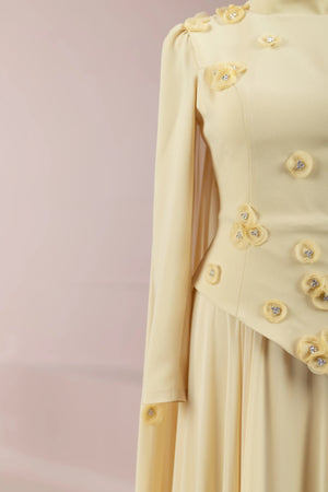 Çeliva Tesettür Abiye - FioraofDress - tesettur - abiye - Safran - 38 - hijab - evening - dress