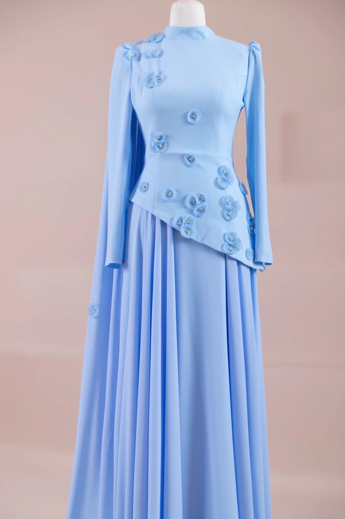Çeliva Tesettür Abiye - FioraofDress - tesettur - abiye - Mavii - 38 - hijab - evening - dress