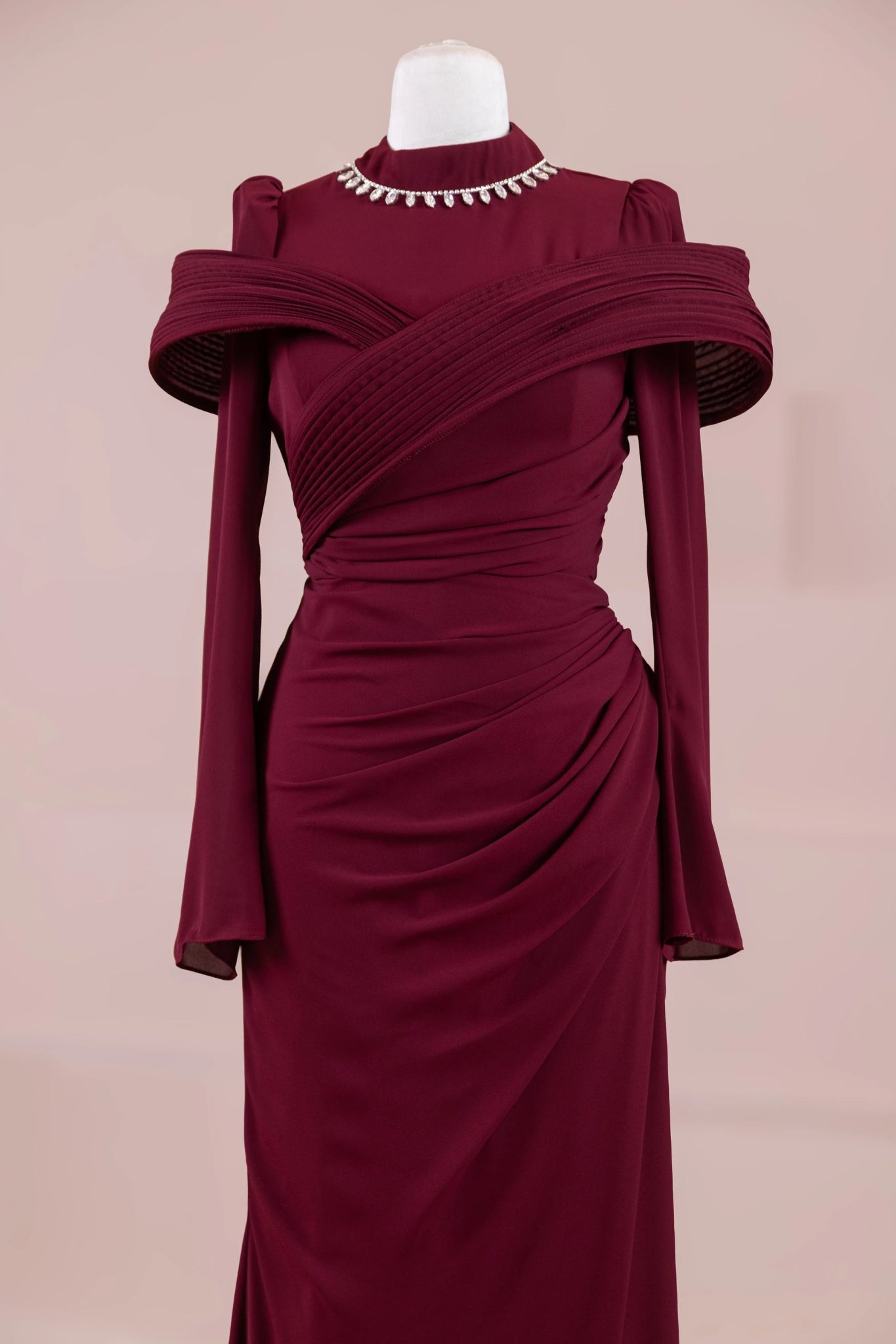 Charm Tesettür Abiye - FioraofDress - tesettur - abiye - BORDO - 36 - hijab - evening - dress