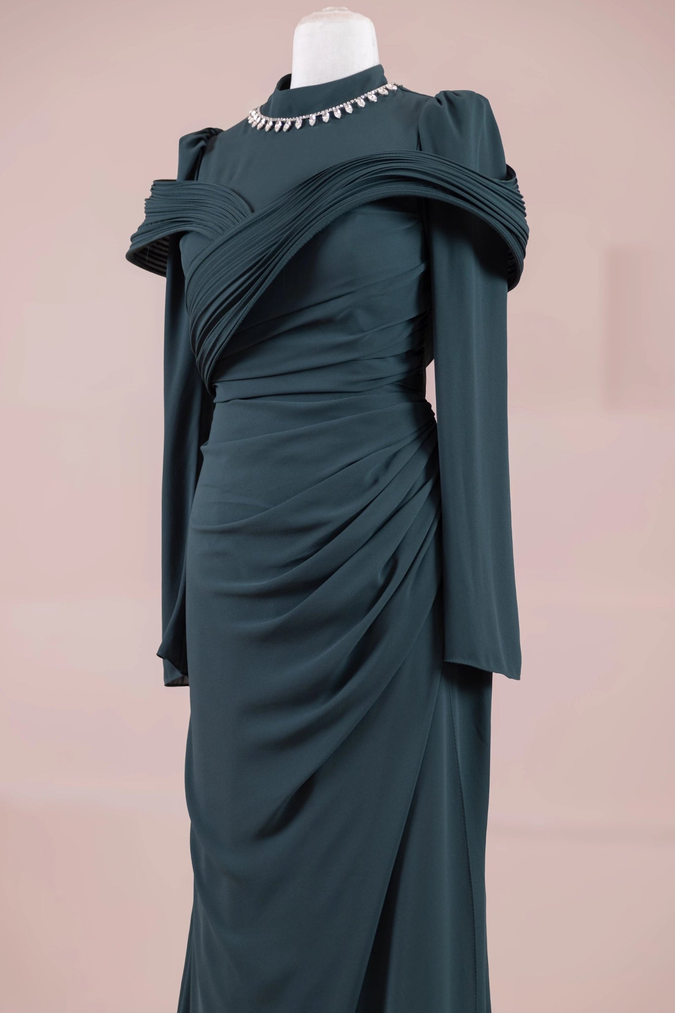 Charm Tesettür Abiye - FioraofDress - tesettur - abiye - zümrüt - 36 - hijab - evening - dress