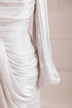 Çiçekli Lotus Tesettür Abiye - FioraofDress - tesettur - abiye - BEJ - 38 - hijab - evening - dress