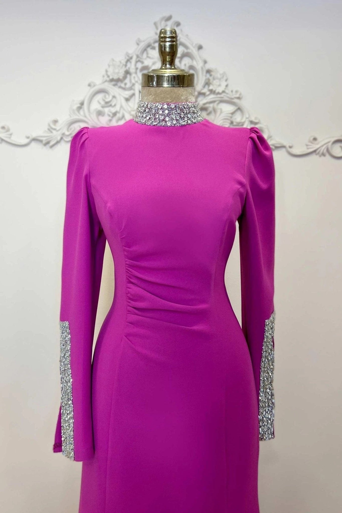 Clara Tesettür Abiye - FioraofDress - tesettur - abiye - 48 - FUŞYA - hijab - evening - dress