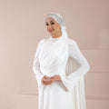 Daisy Tesettür Abiye - FioraofDress - tesettur - abiye - Beyaz - 36 - hijab - evening - dress