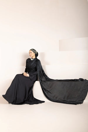 Daisy Tesettür Abiye - FioraofDress - tesettur - abiye - Siyahh - 36 - hijab - evening - dress
