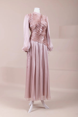 Dalia Tesettür Abiye - FioraofDress - tesettur - abiye - Pudra - 38 - hijab - evening - dress