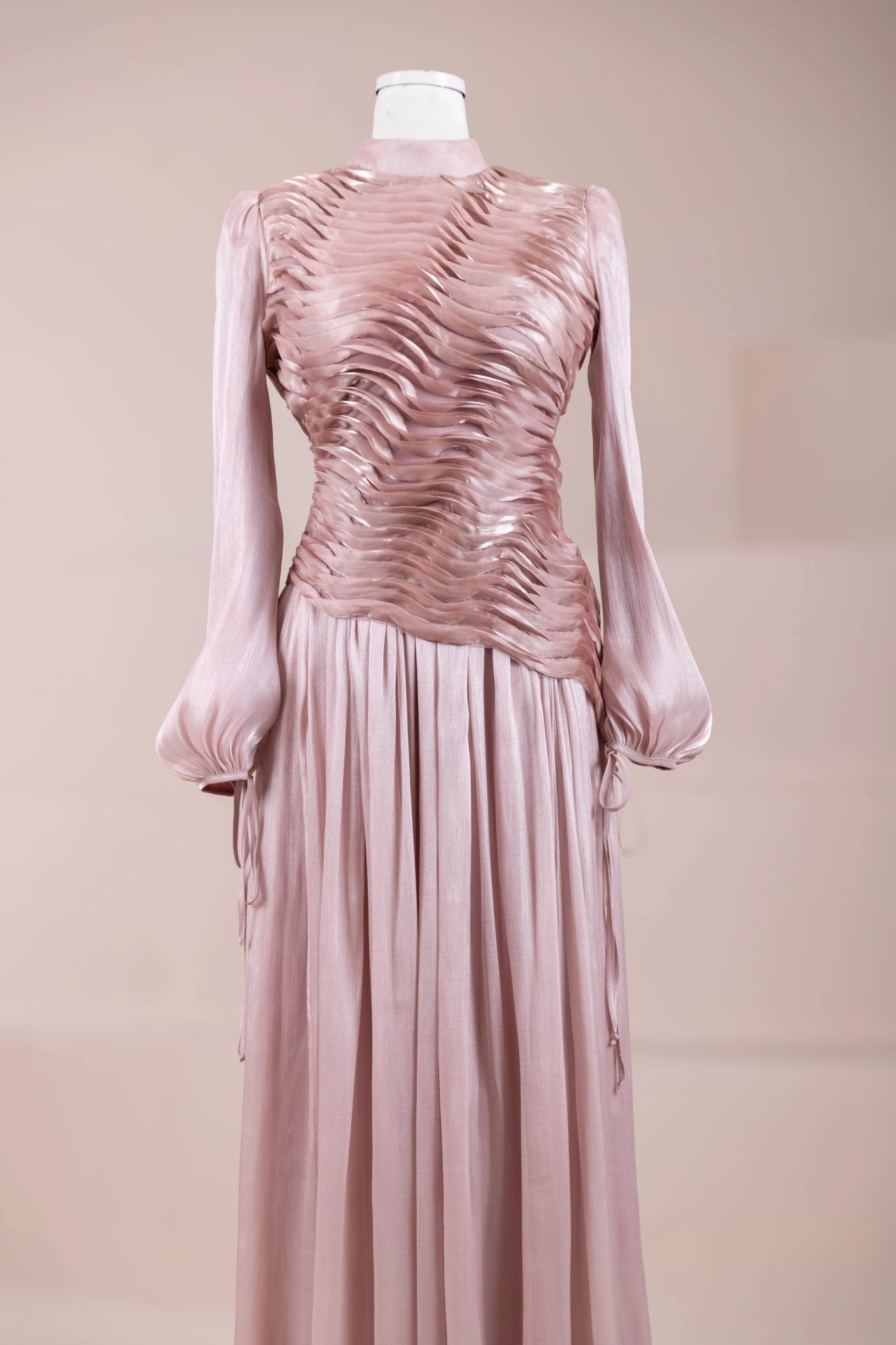 Dalia Tesettür Abiye - FioraofDress - tesettur - abiye - Pudra - 38 - hijab - evening - dress