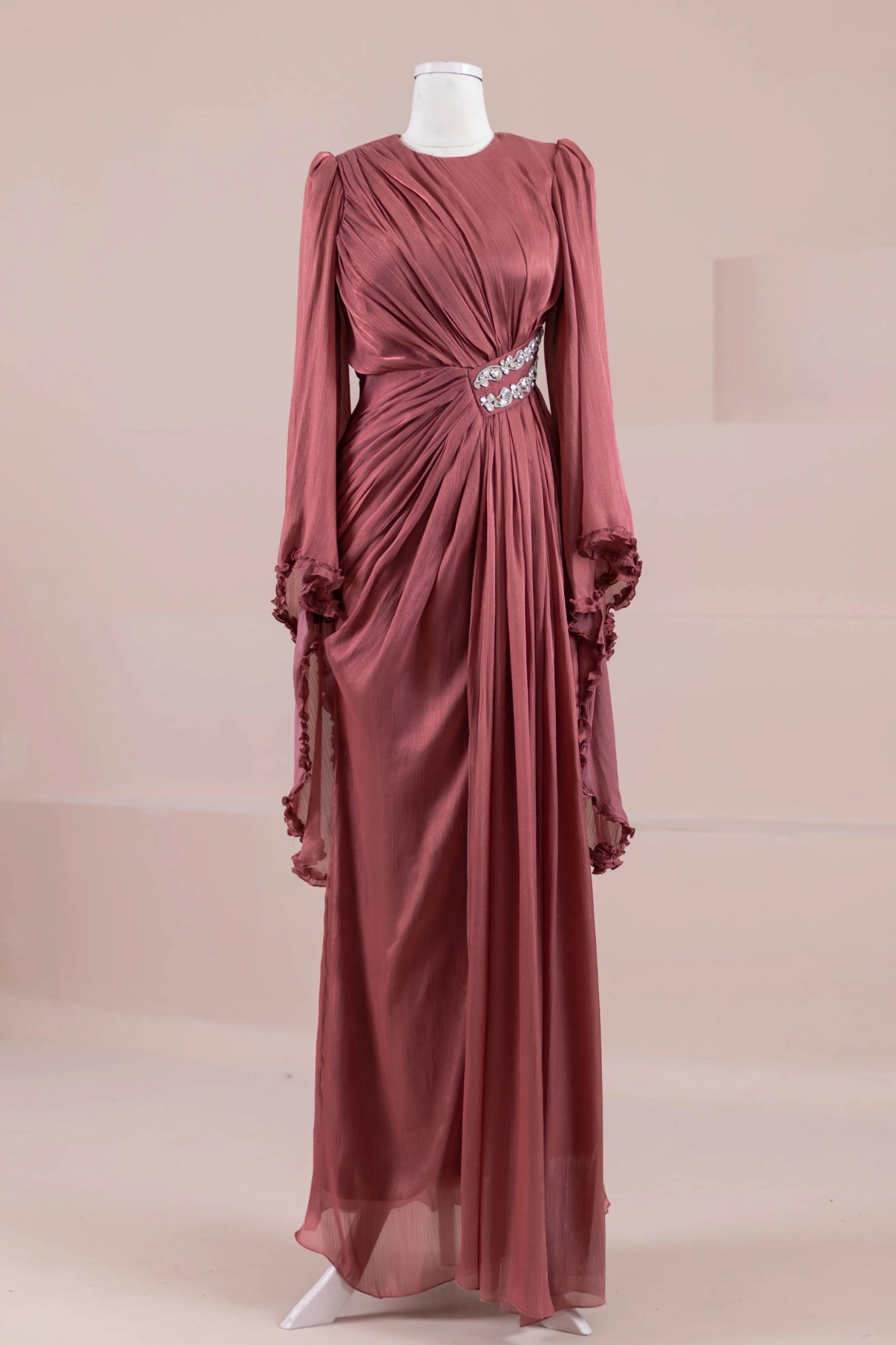 Dera Tesettür Abiye - FioraofDress - tesettur - abiye - Berry - 38 - hijab - evening - dress