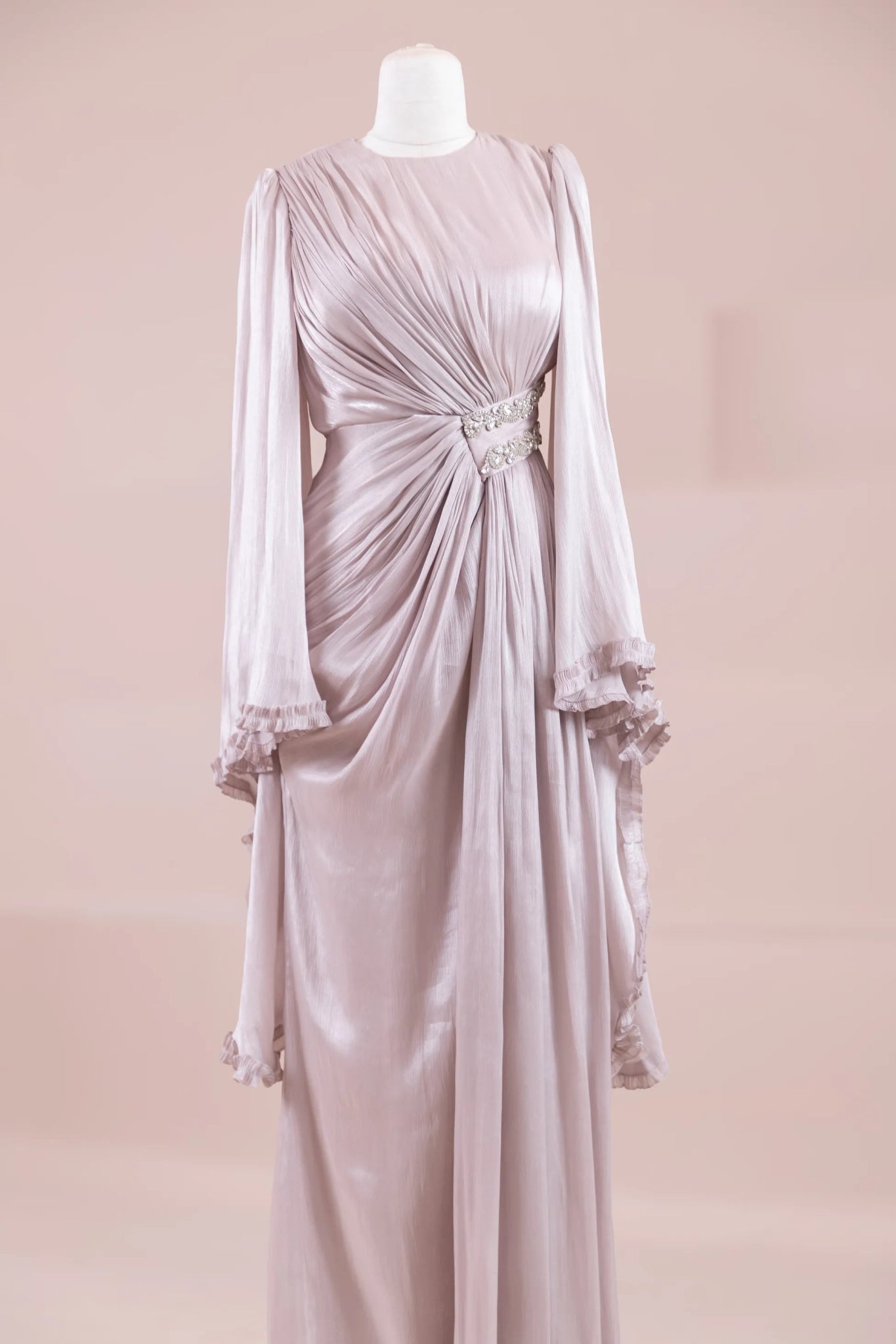 Dera Tesettür Abiye - FioraofDress - tesettur - abiye - Pudra - 38 - hijab - evening - dress