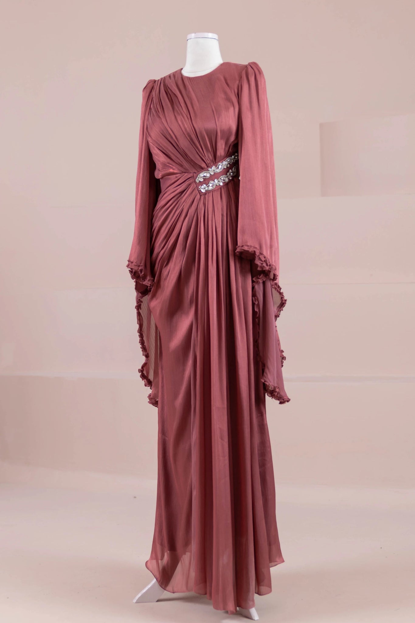 Dera Tesettür Abiye - FioraofDress - tesettur - abiye - Berry - 38 - hijab - evening - dress