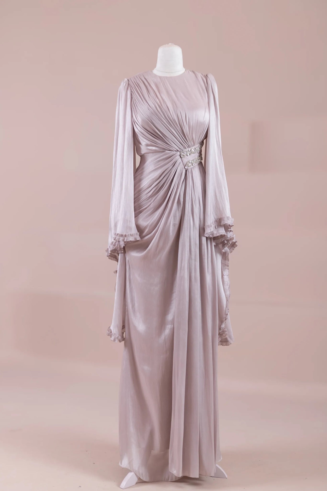 Dera Tesettür Abiye - FioraofDress - tesettur - abiye - Pudra - 38 - hijab - evening - dress