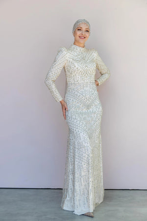 Diamont Tesettur Abiye - FioraofDress - tesettur - abiye - bejj - 36 - hijab - evening - dress