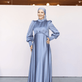 Dilay Tesettür Abiye - Gri - FioraofDress - tesettur - abiye - 46 - Mavii - hijab - evening - dress