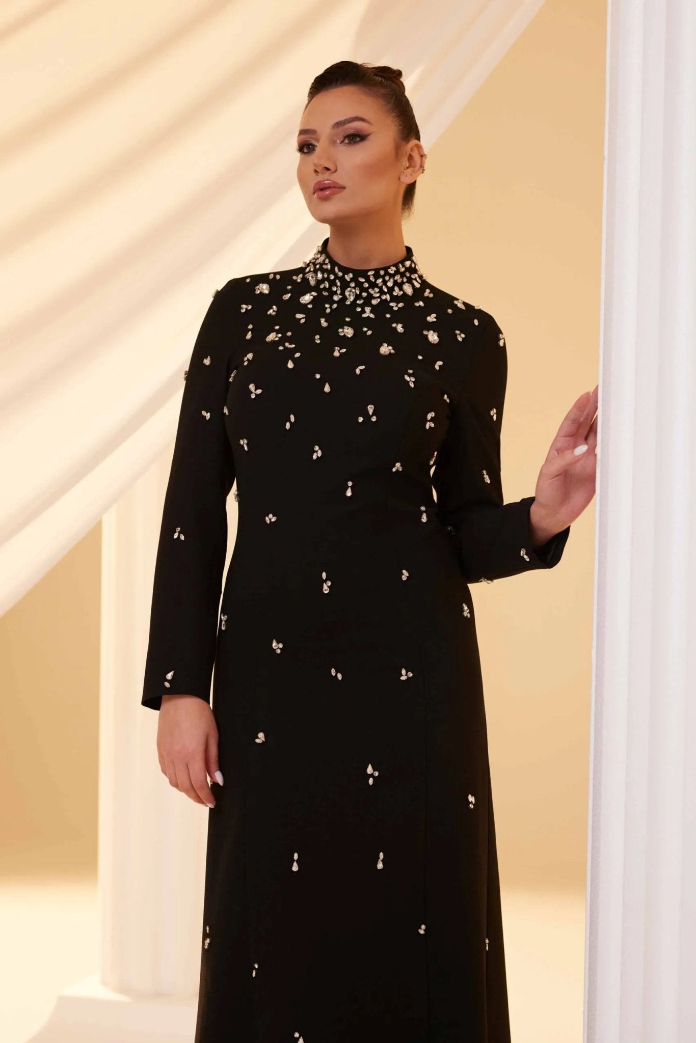 Diora Tesettür Abiye - FioraofDress - tesettur - abiye - Siyahh - 38 - hijab - evening - dress