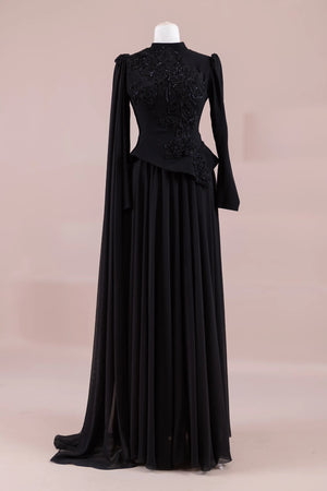 Dreza Tesettür Abiye - FioraofDress - tesettur - abiye - Mavii - 38 - hijab - evening - dress