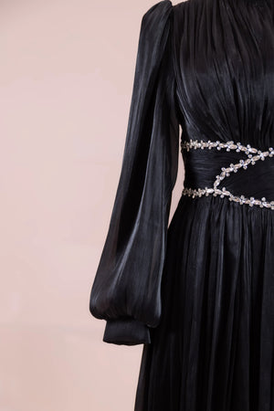 Elin Tesettür Abiye - FioraofDress - tesettur - abiye - Siyahh - 38 - hijab - evening - dress