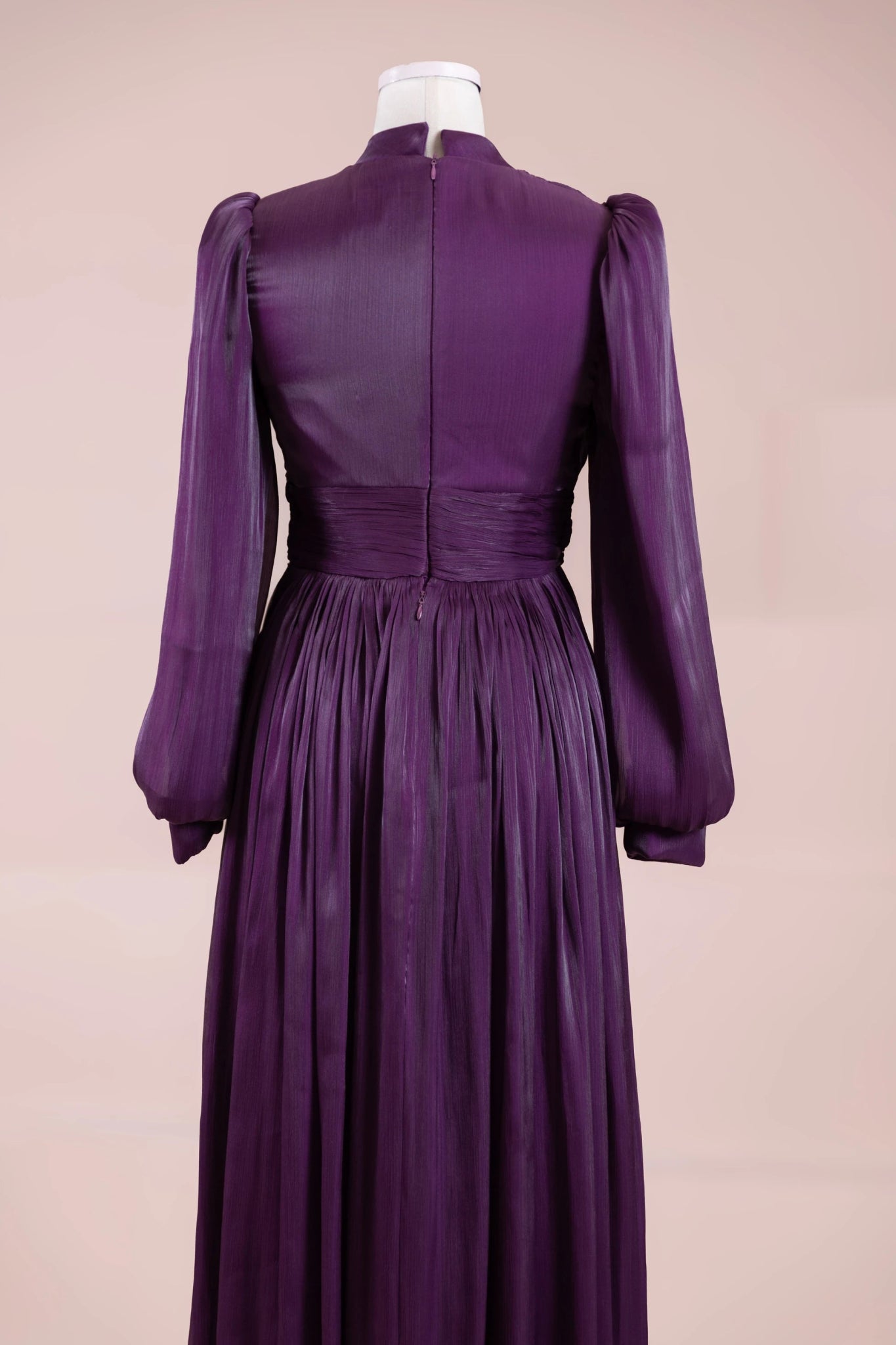 Elin Tesettür Abiye - FioraofDress - tesettur - abiye - Ametist Moru - 38 - hijab - evening - dress