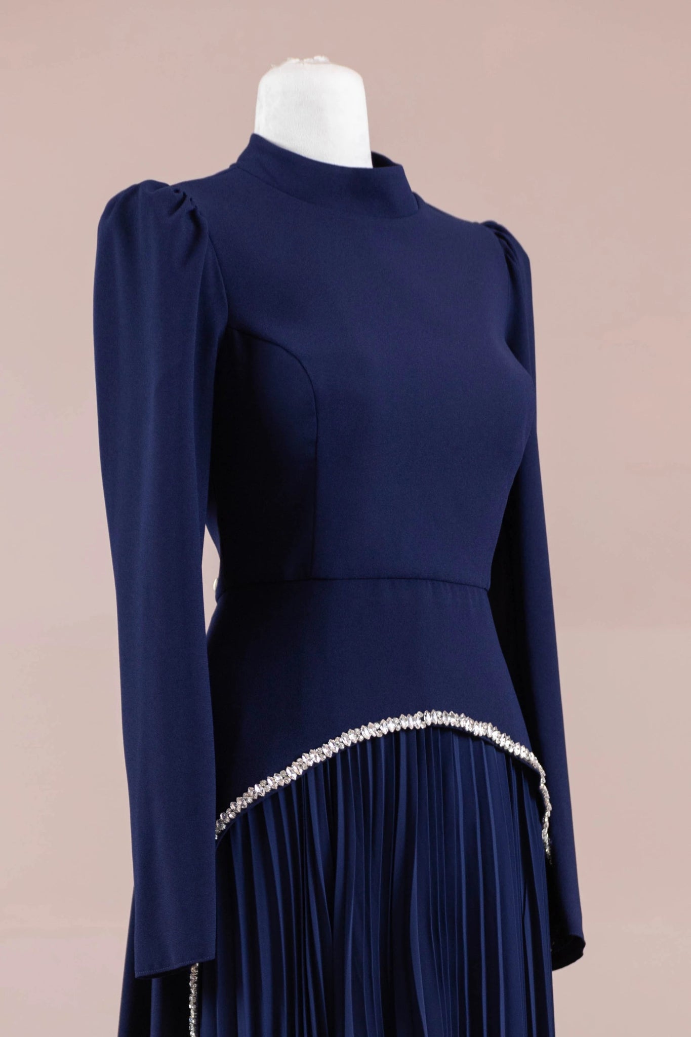 Elise Tesettür Abiye - FioraofDress - tesettur - abiye - lacivert - 38 - hijab - evening - dress