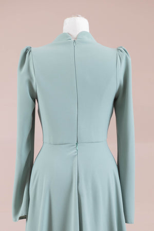 Elise Tesettür Abiye - FioraofDress - tesettur - abiye - mint - 38 - hijab - evening - dress