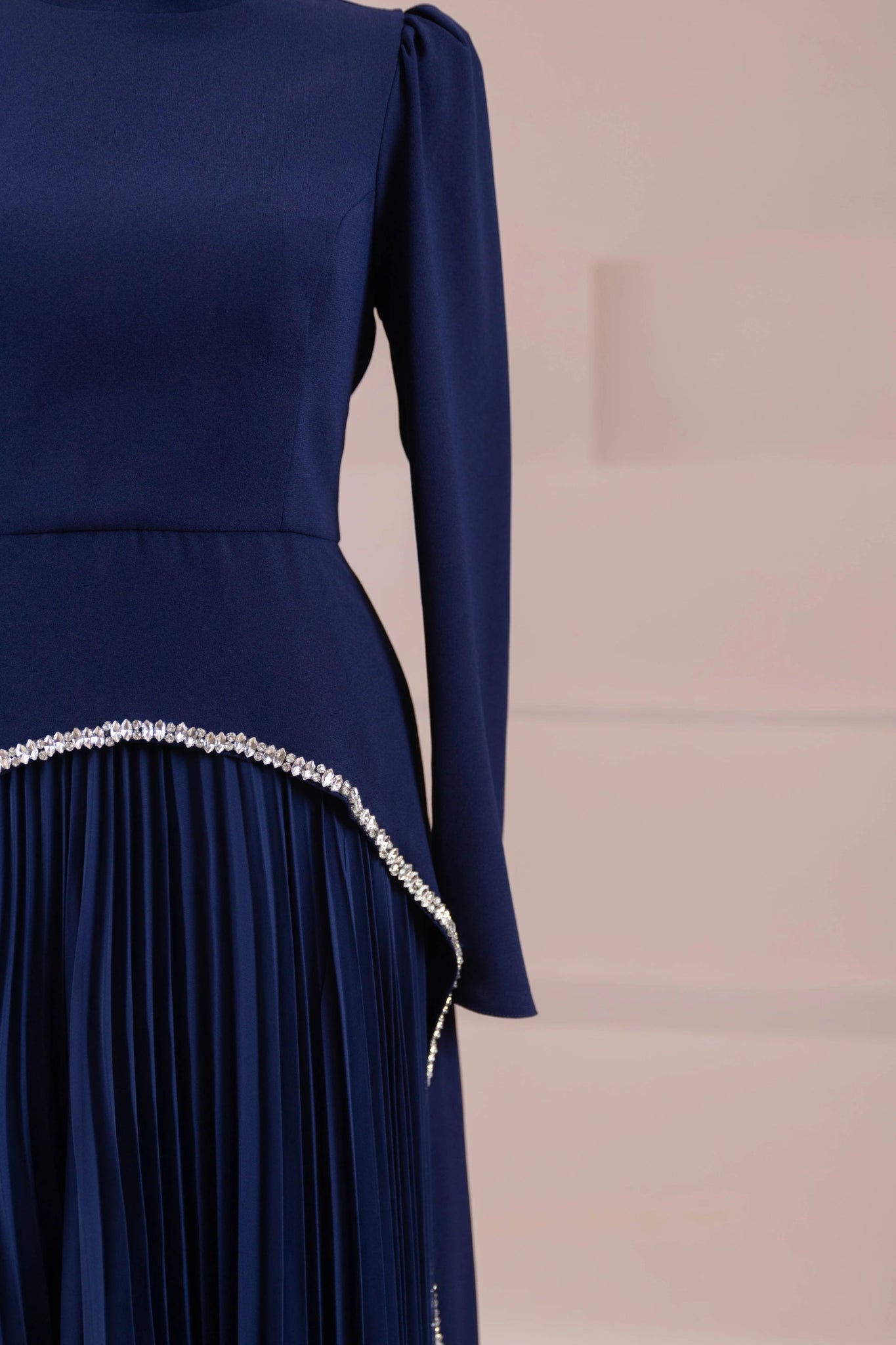 Elise Tesettür Abiye - FioraofDress - tesettur - abiye - lacivert - 38 - hijab - evening - dress