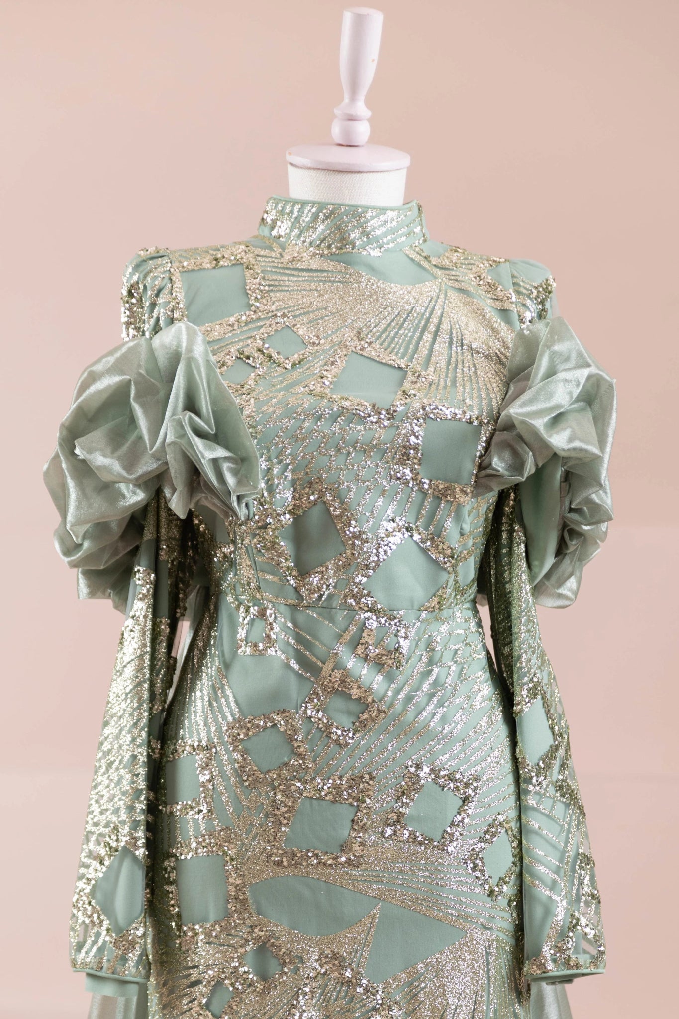 Eloura Tesettür Abiye - FioraofDress - tesettur - abiye - haki - 38 - hijab - evening - dress