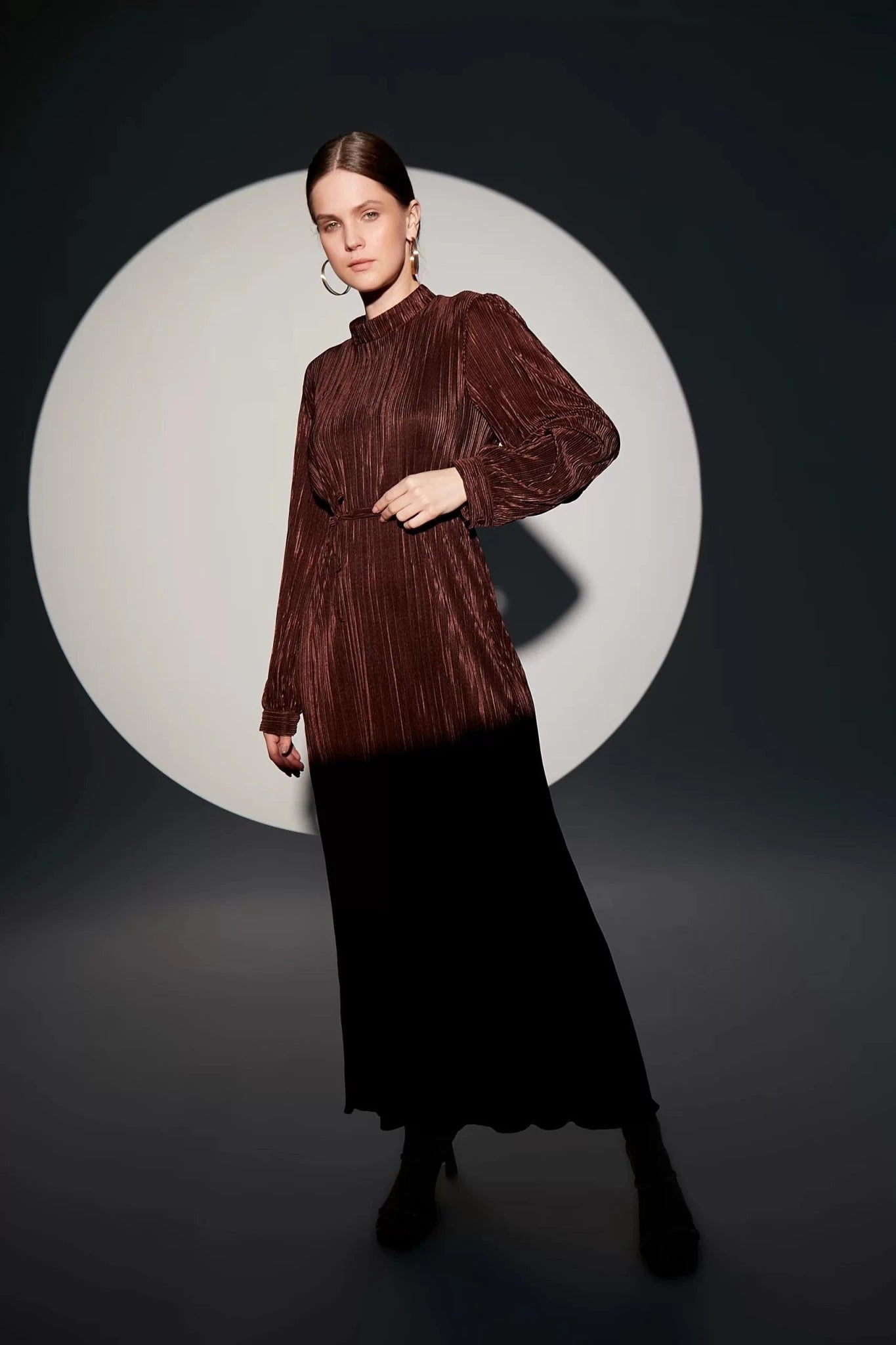 Elvis Abiye - FioraofDress - tesettur - abiye - 42 - Yağı Yeşil - hijab - evening - dress