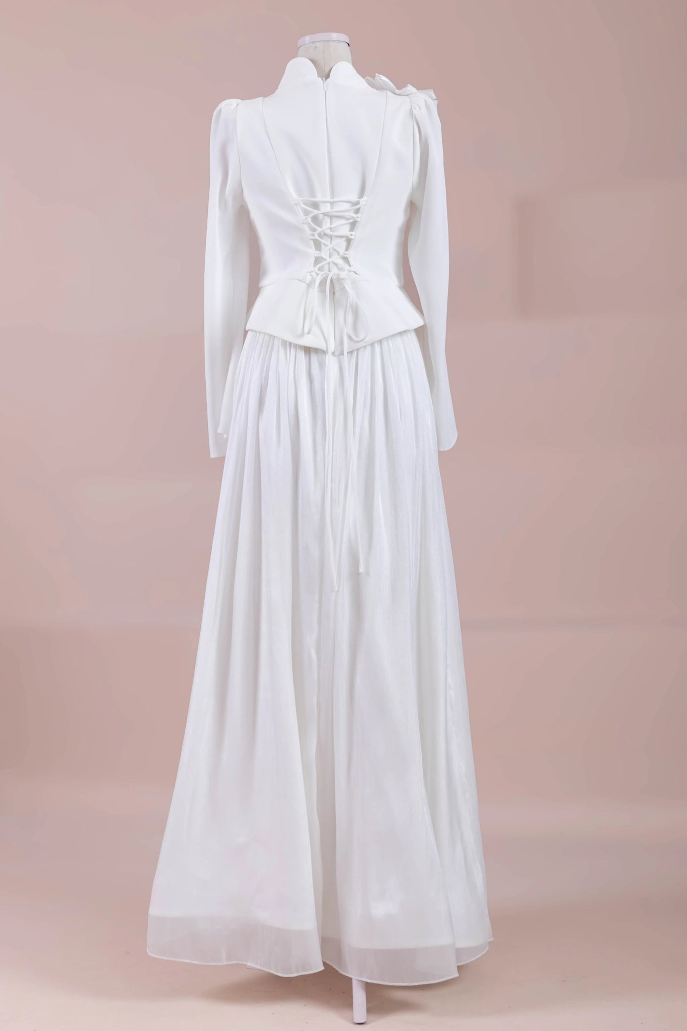 Elya Tesettür Abiye - FioraofDress - tesettur - abiye - Beyaz - 38 - hijab - evening - dress