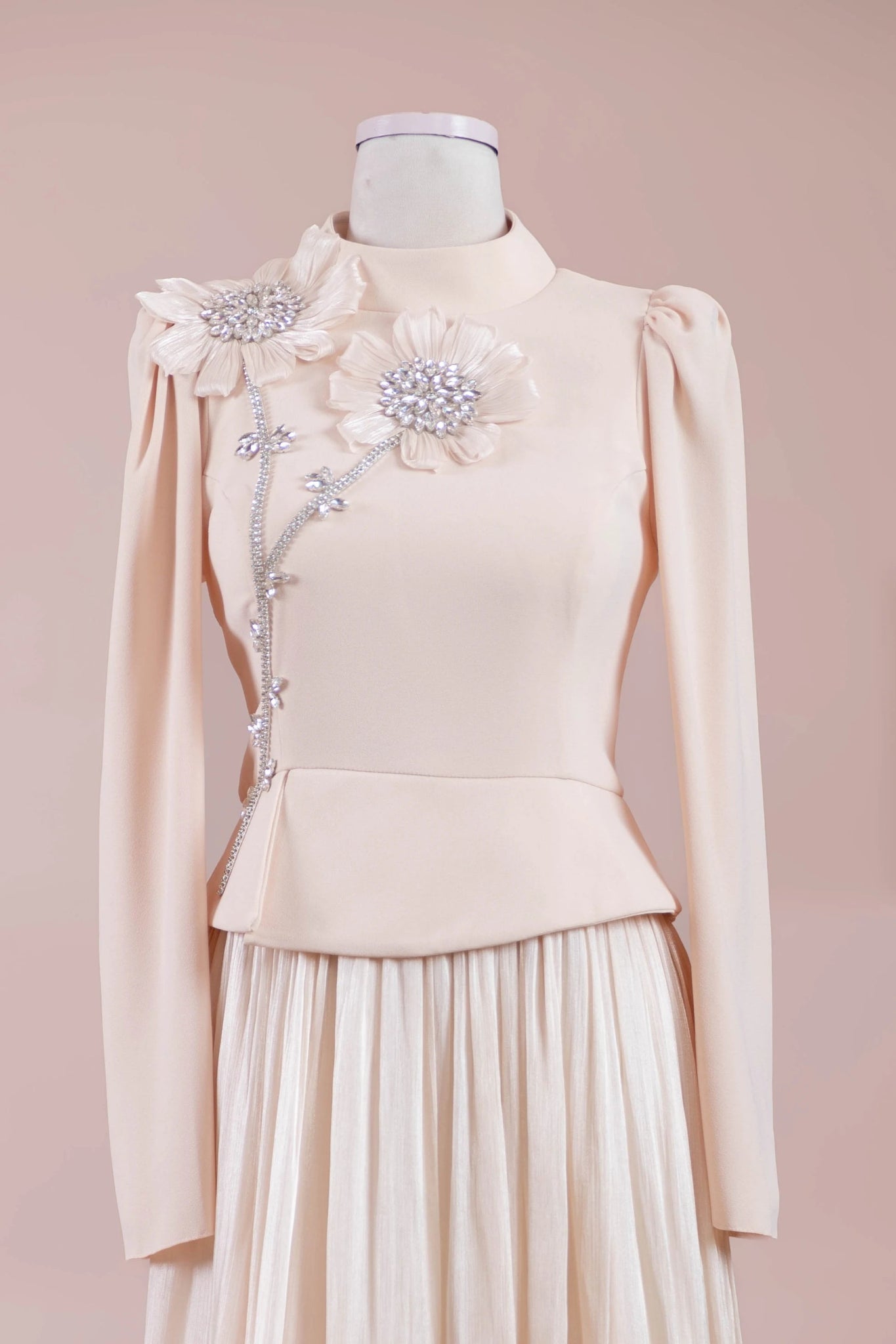 Elya Tesettür Abiye - FioraofDress - tesettur - abiye - Somon - 38 - hijab - evening - dress