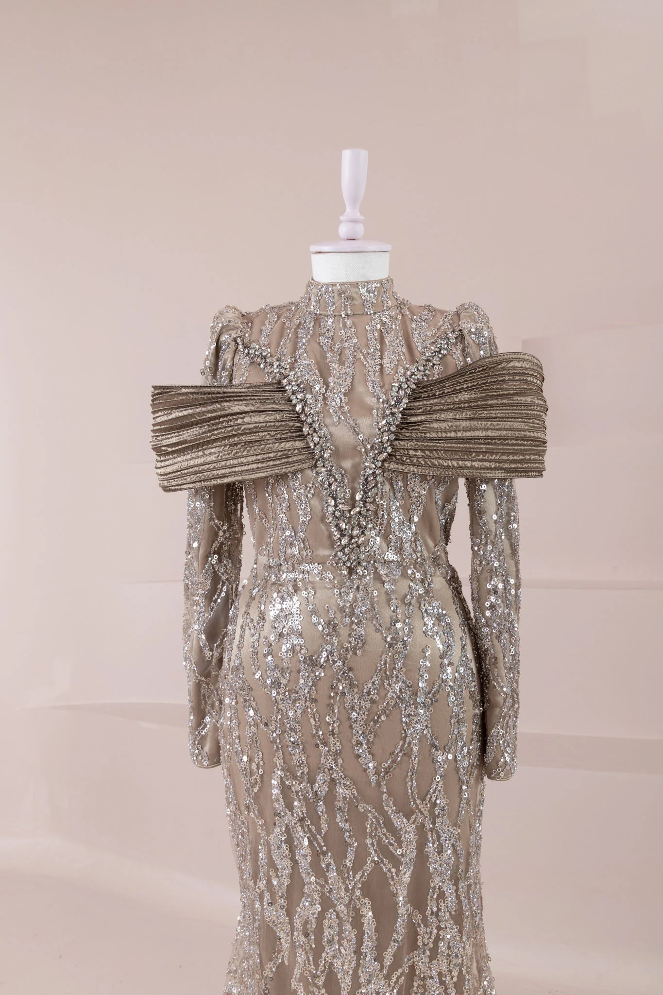 Empress Tesettür Abiye - FioraofDress - tesettur - abiye - Mocha - 36 - hijab - evening - dress