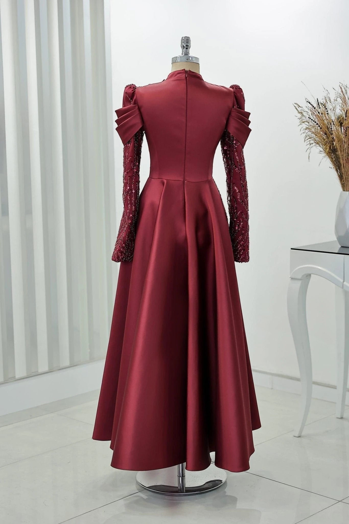 Endam Tesettür Abiye - FioraofDress - tesettur - abiye - 52 - BORDO - hijab - evening - dress