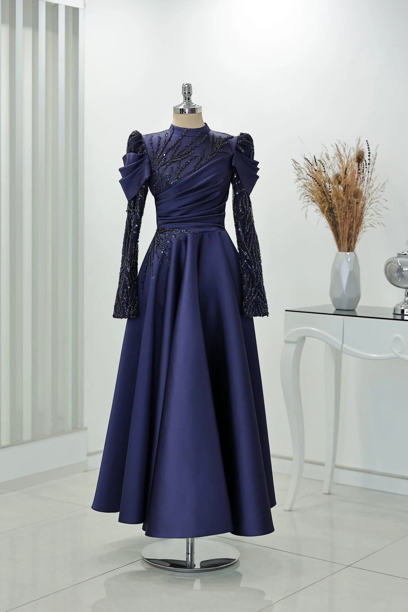 Endam Tesettür Abiye - FioraofDress - tesettur - abiye - 52 - lacivert - hijab - evening - dress