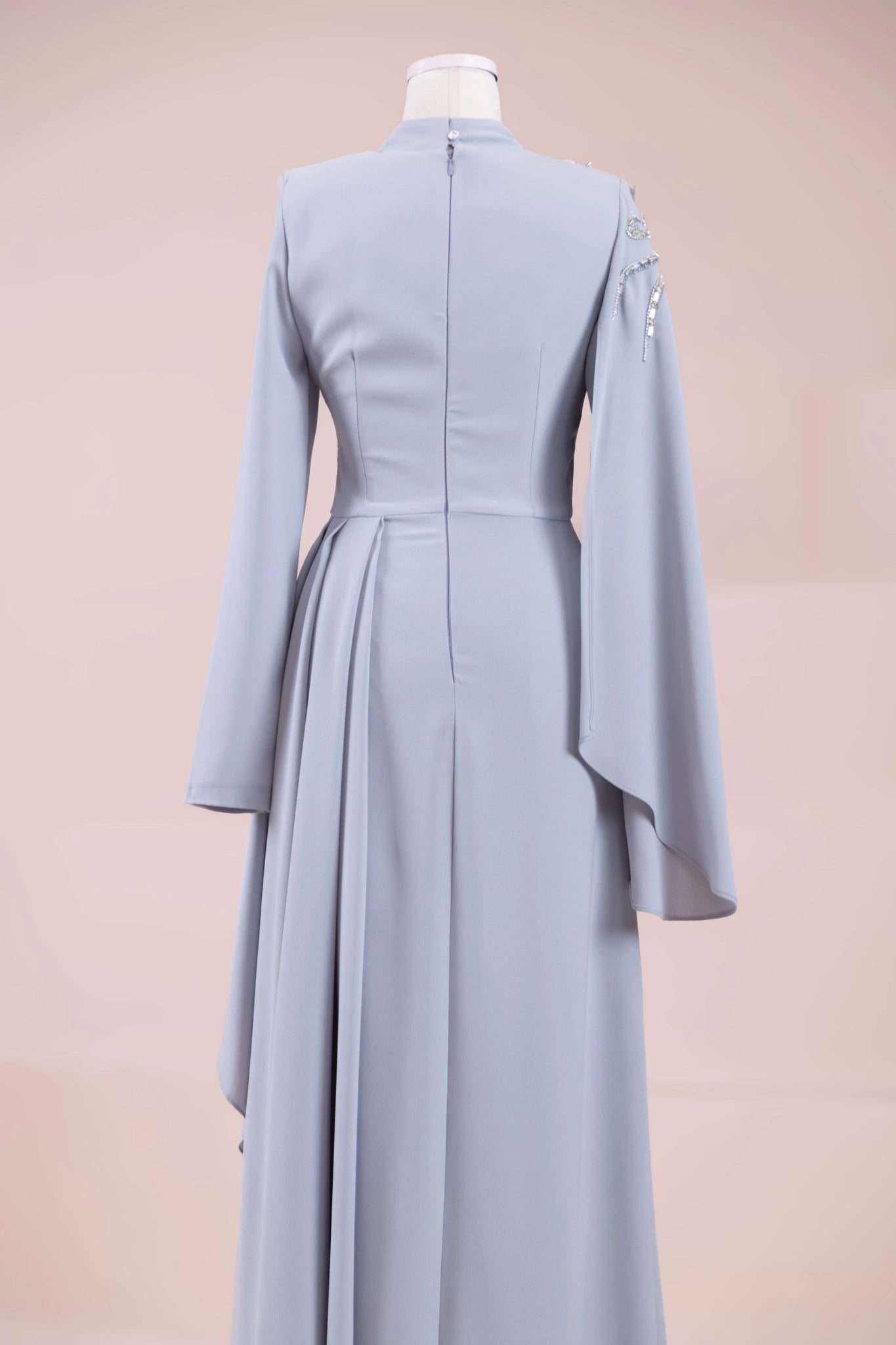 Enva Tesetür Abiye - FioraofDress - tesettur - abiye - GRİ - 38 - hijab - evening - dress