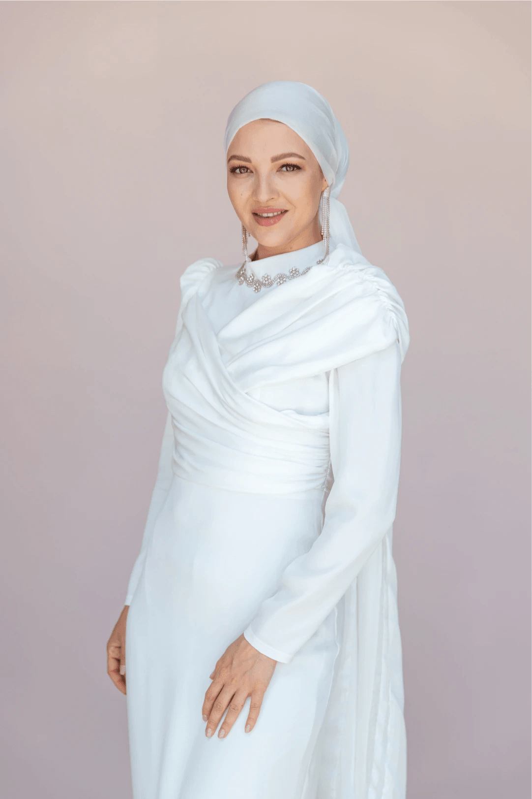 Esperanza Tesettür Abiye - FioraofDress - tesettur - abiye - 44 - Beyaz - hijab - evening - dress