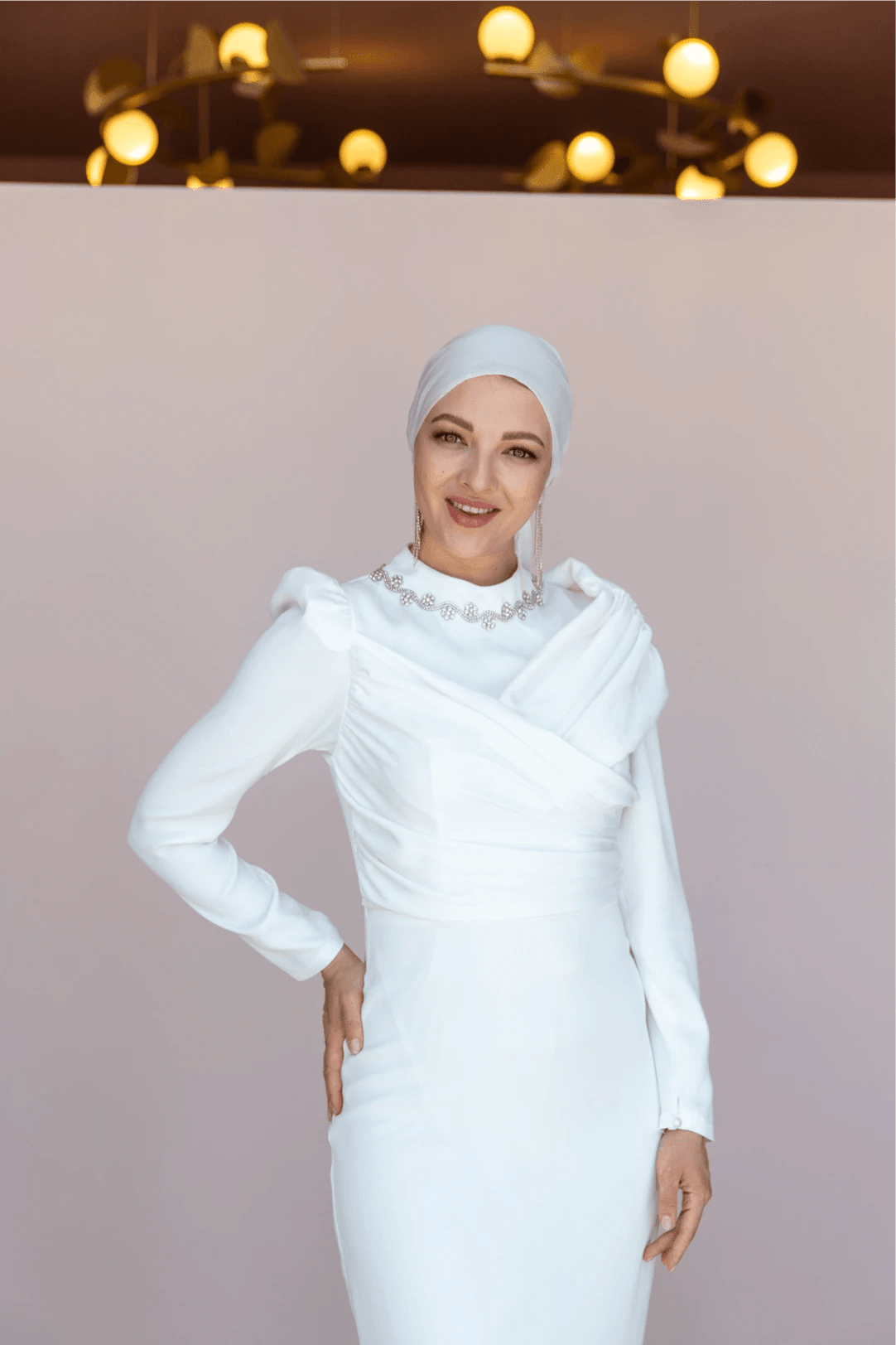 Esperanza Tesettür Abiye - FioraofDress - tesettur - abiye - 44 - Beyaz - hijab - evening - dress