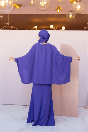 Eveline Tesettür Abiye - FioraofDress - tesettur - abiye - 44 - LİLAA - hijab - evening - dress