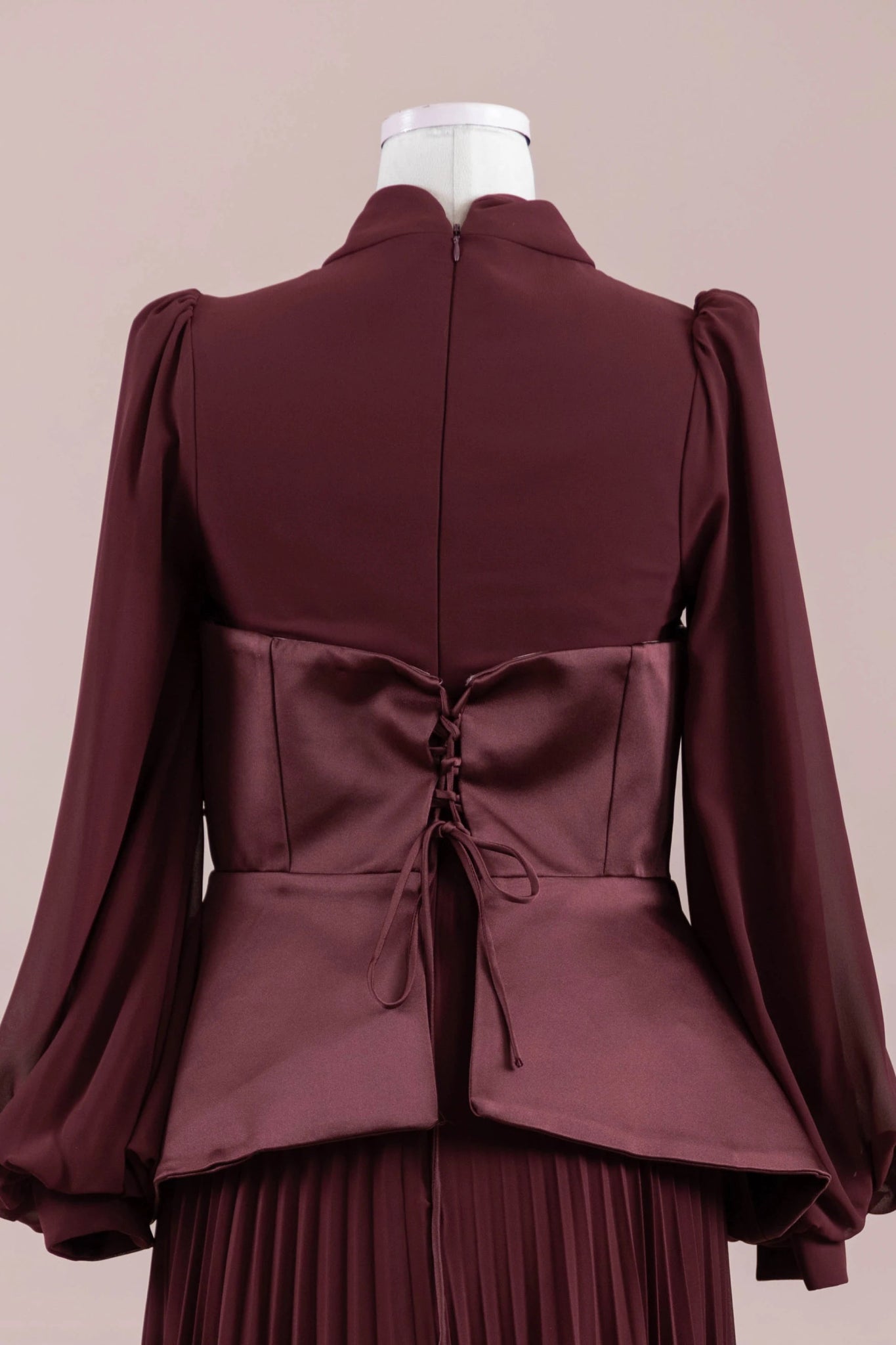 Eyla Tesettür Abiye - FioraofDress - tesettur - abiye - bery burgundy - 36 - hijab - evening - dress