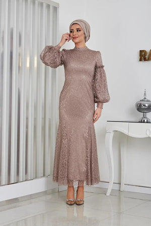 Eylül Tesettür Abiye - FioraofDress - tesettur - abiye - 44 - LİLAA - hijab - evening - dress