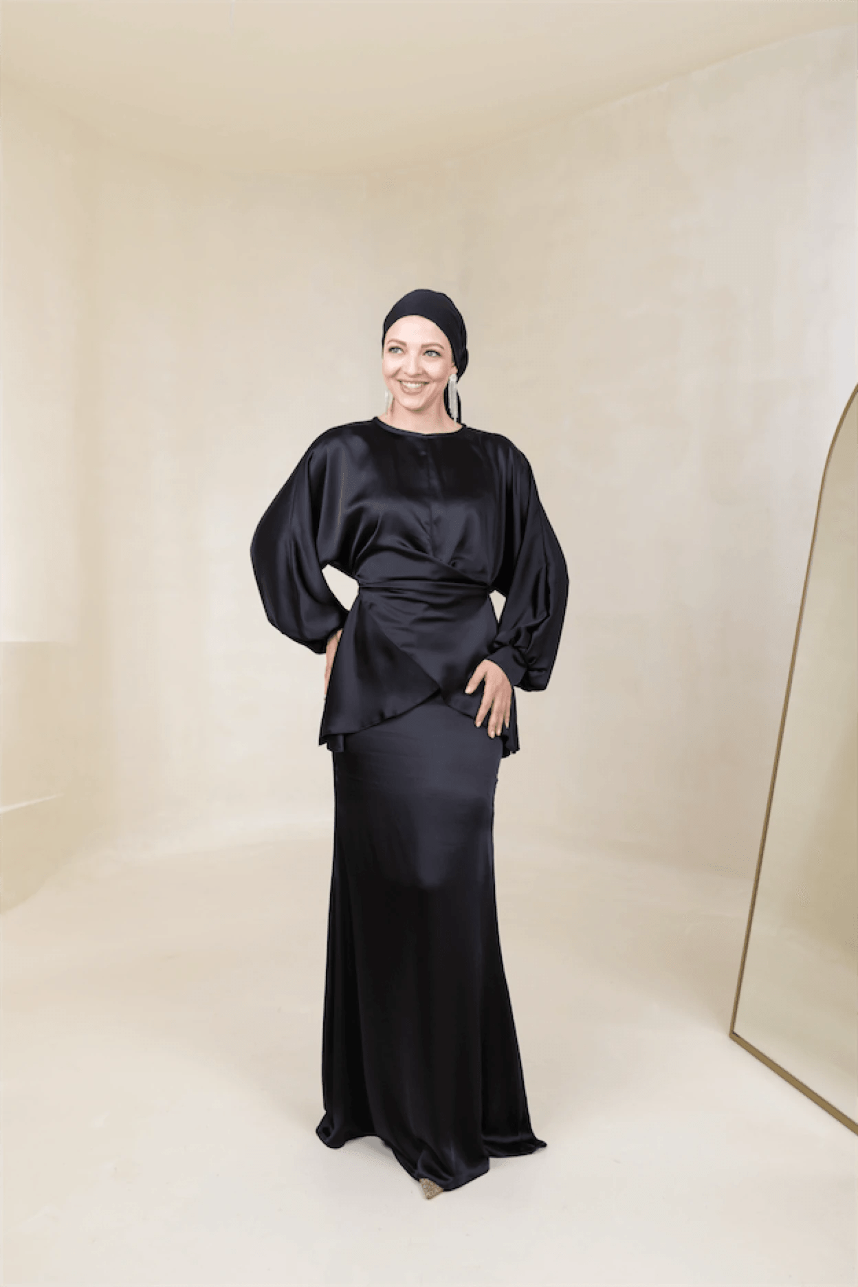 Felicita Tesettür Abiye - FioraofDress - tesettur - abiye - 44 - Siyahh - hijab - evening - dress