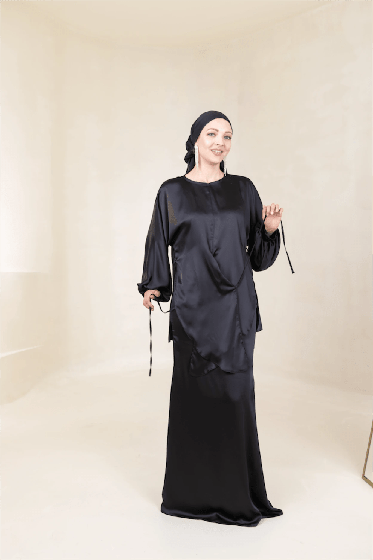Felicita Tesettür Abiye - FioraofDress - tesettur - abiye - 44 - Siyahh - hijab - evening - dress