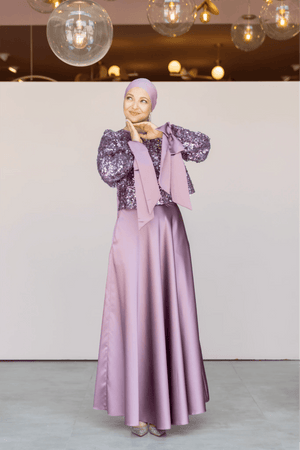 Ferce Tesettür Abiye - FioraofDress - tesettur - abiye - 44 - LİLAA - hijab - evening - dress