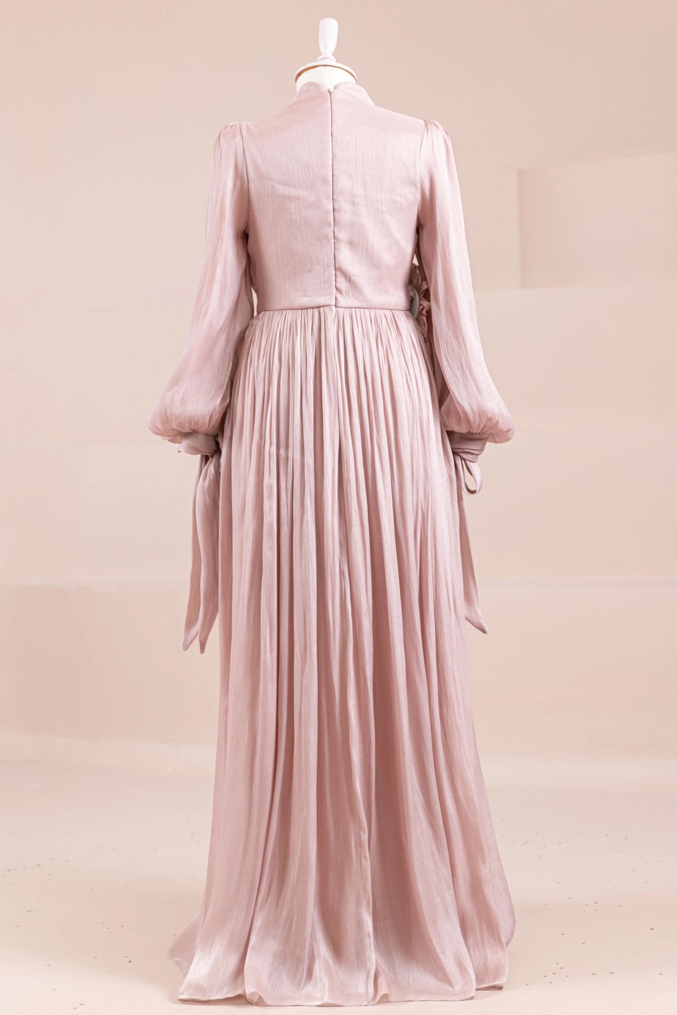 Flora Tesettür Abiye - FioraofDress - tesettur - abiye - Pudra - 38 - hijab - evening - dress