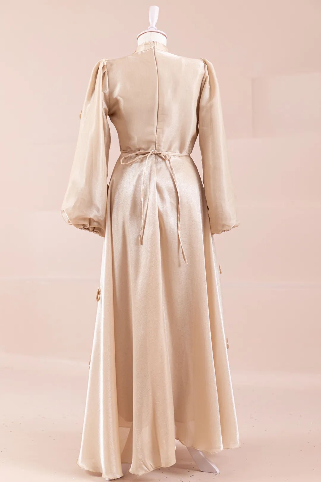 Flowers Tesettür Abiye - FioraofDress - tesettur - abiye - Bej - 36 - hijab - evening - dress